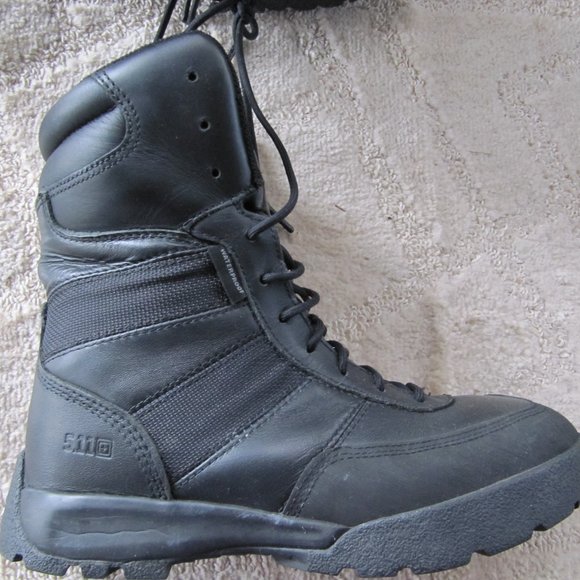 5.11 HRT Black urban tactical series mens size 8 waterproof boot EXCELLENT - Picture 5 of 6
